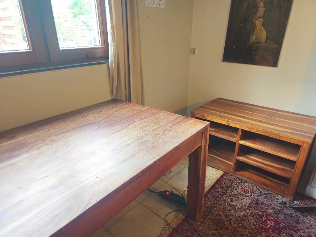 Tafel kast massief hout, Enlèvement, Utilisé