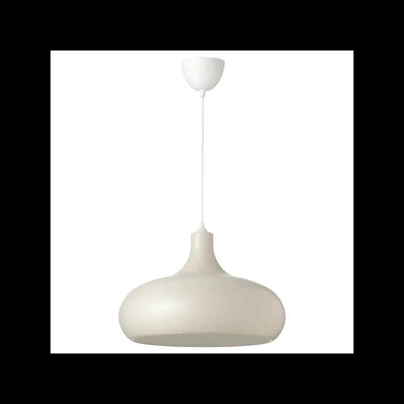 Suspensions beiges IKEA Växjö - 2 pièces, Maison & Meubles, Lampes | Suspensions, Enlèvement, Comme neuf, Métal, E27 (grand)