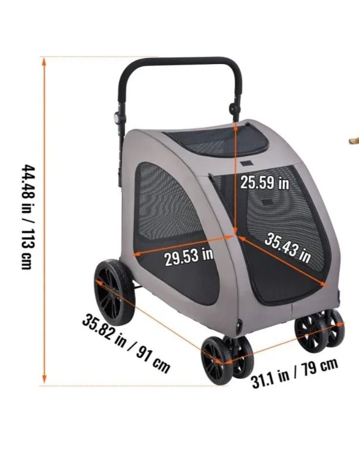 Grande poussette pour grand chien 75kg Charette chariot, Enlèvement, Comme neuf