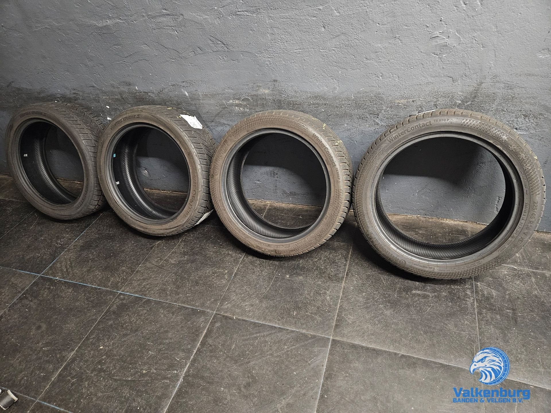 7mm! Winterbanden 225/45R18 Continental WinterContact TS870P, 18 inch, Gebruikt, -, -