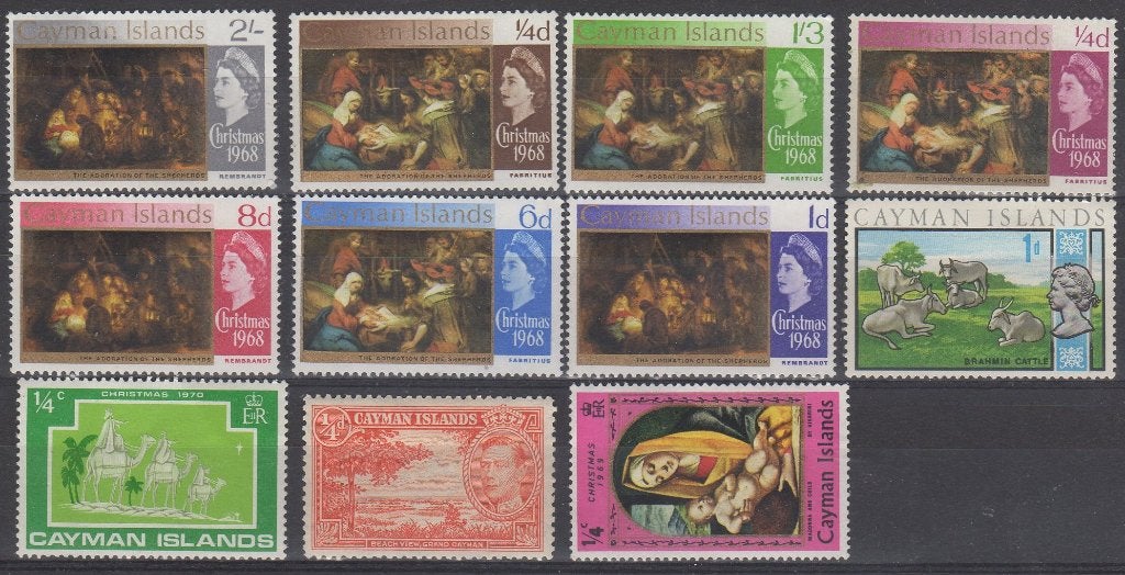 Cayman Eilanden - 11 stuks - postfris, Ophalen of Verzenden, Postfris, Noord-Amerika