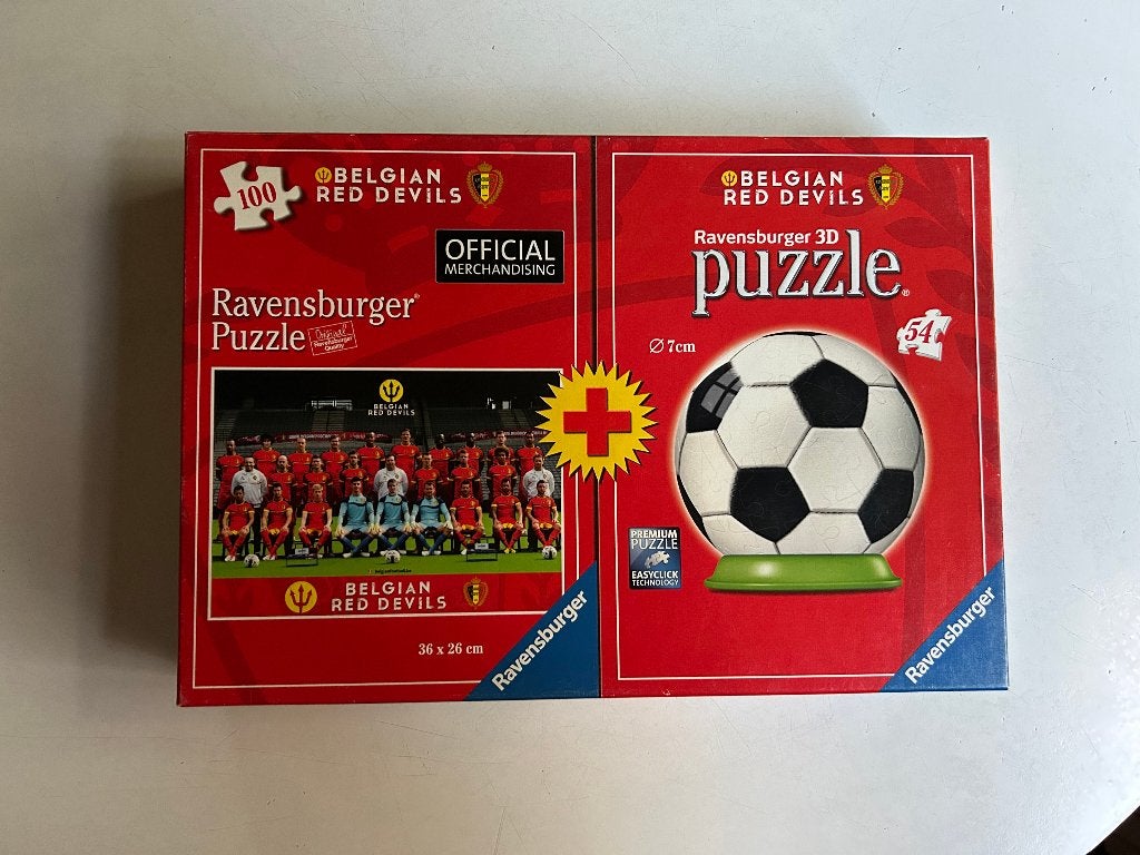 Kinder PUZZEL 100 stuks + 3D bal 54 stuks, Ophalen of Verzenden