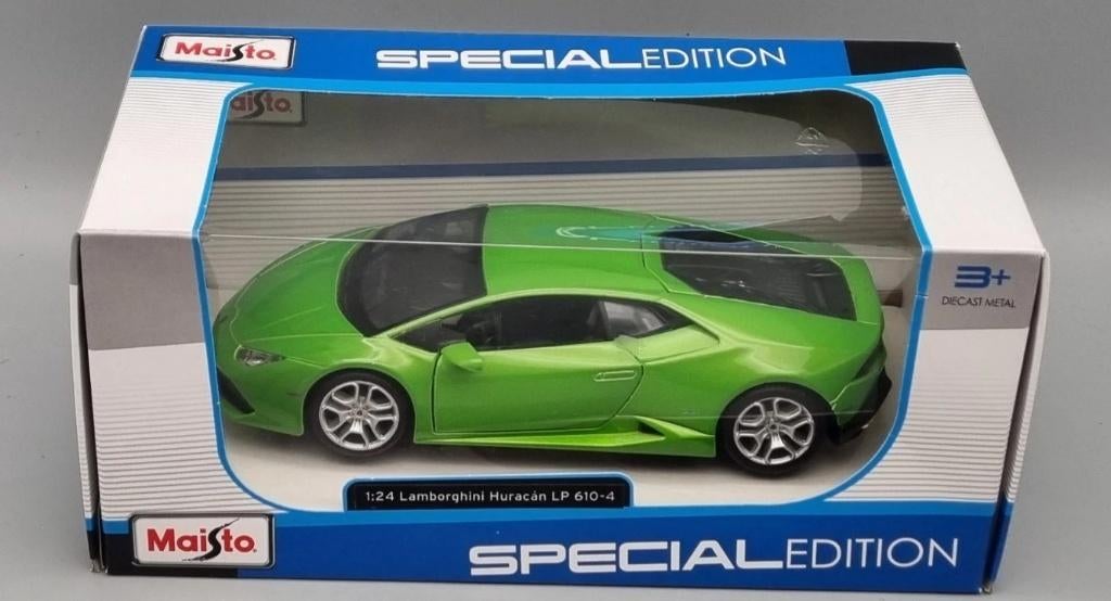 1:24 Maisto 31509G Lamborghini Huracán LP 610-4  2014-2019, Hobby en Vrije tijd, Ophalen of Verzenden, Zo goed als nieuw, Auto