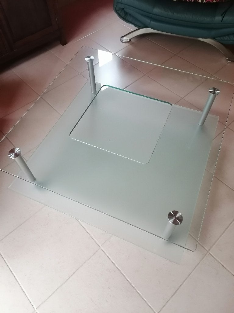 table de salon, Maison & Meubles, Enlèvement, Comme neuf, Verre
