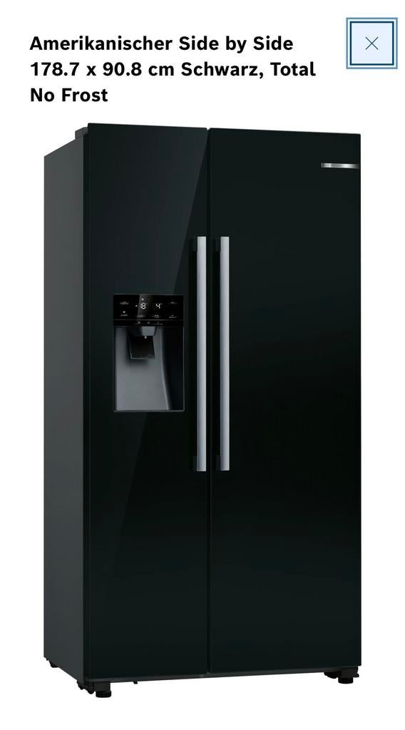 Splinternieuwe amerikaanse frigo, Elektronische apparatuur, Koelkasten en IJskasten, Ophalen, Nieuw, Met aparte vriezer