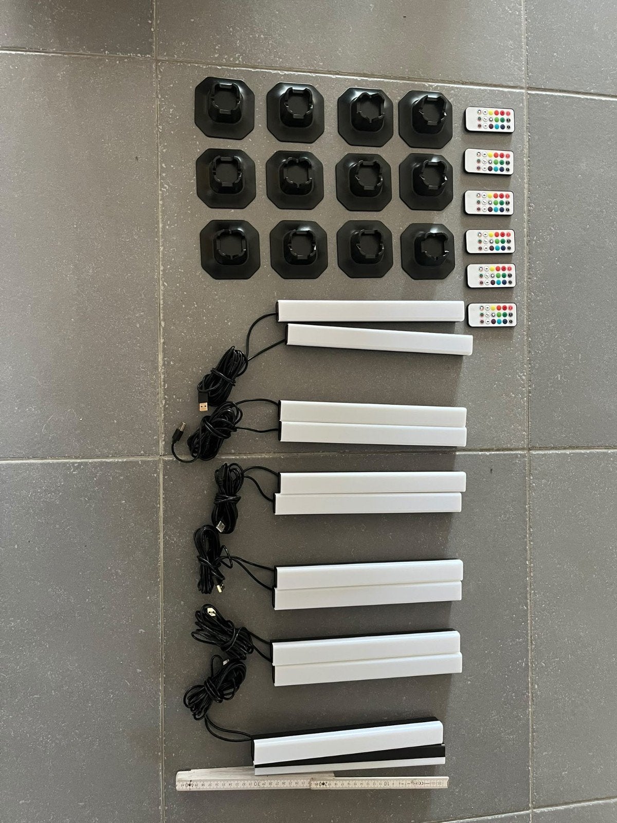 set van 6 multicolor ledlampen, Ophalen, Zo goed als nieuw, Led-lamp, Meerkleurig