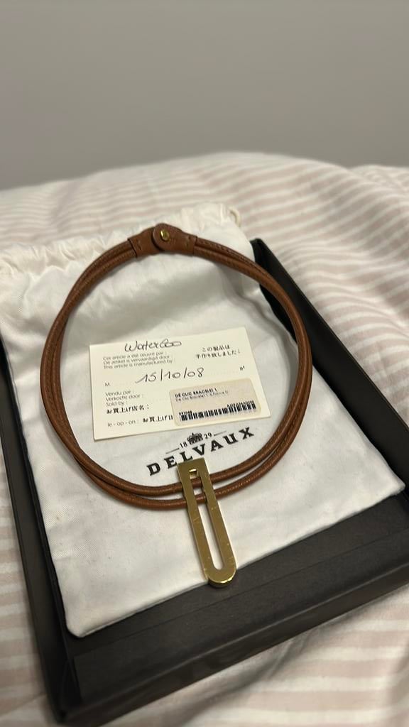 Collier delvaux Declic, Enlèvement ou Envoi, Autres matériaux, Collier, Doré