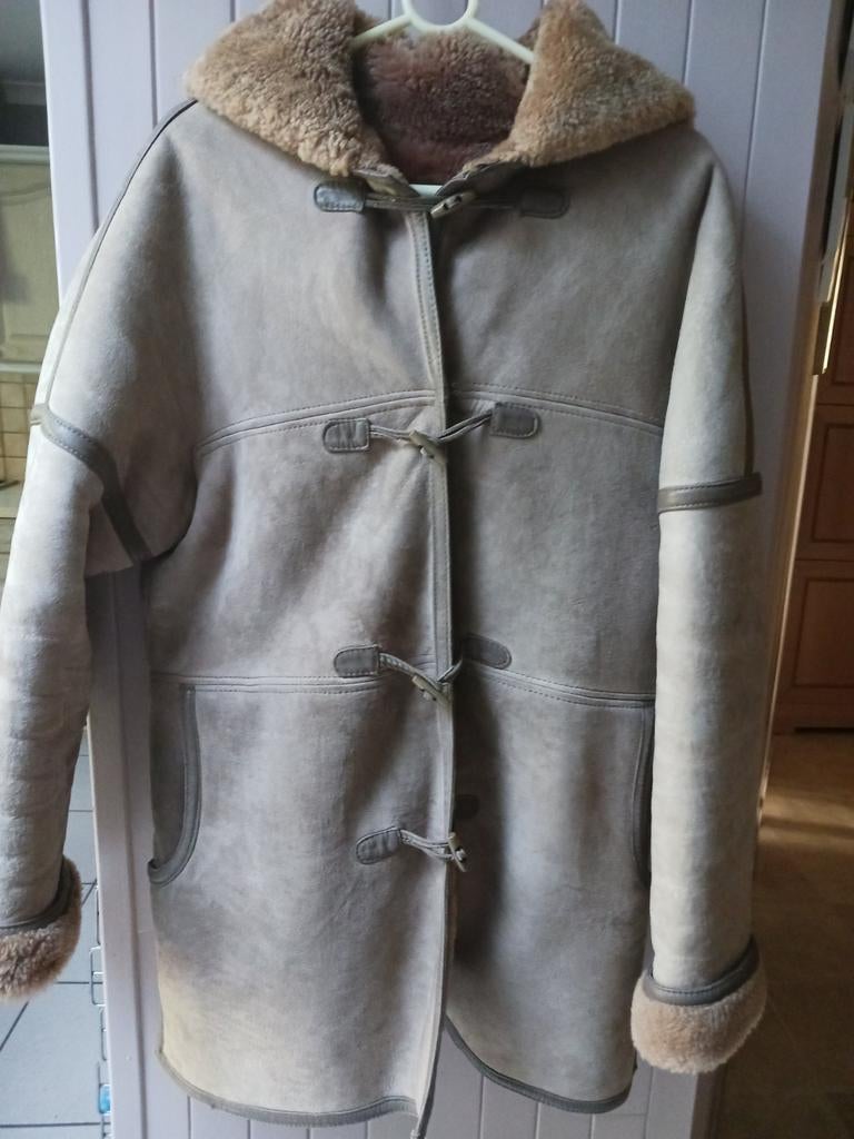 Veste d'hiver épaisse, aspect daim, Enlèvement, Porté