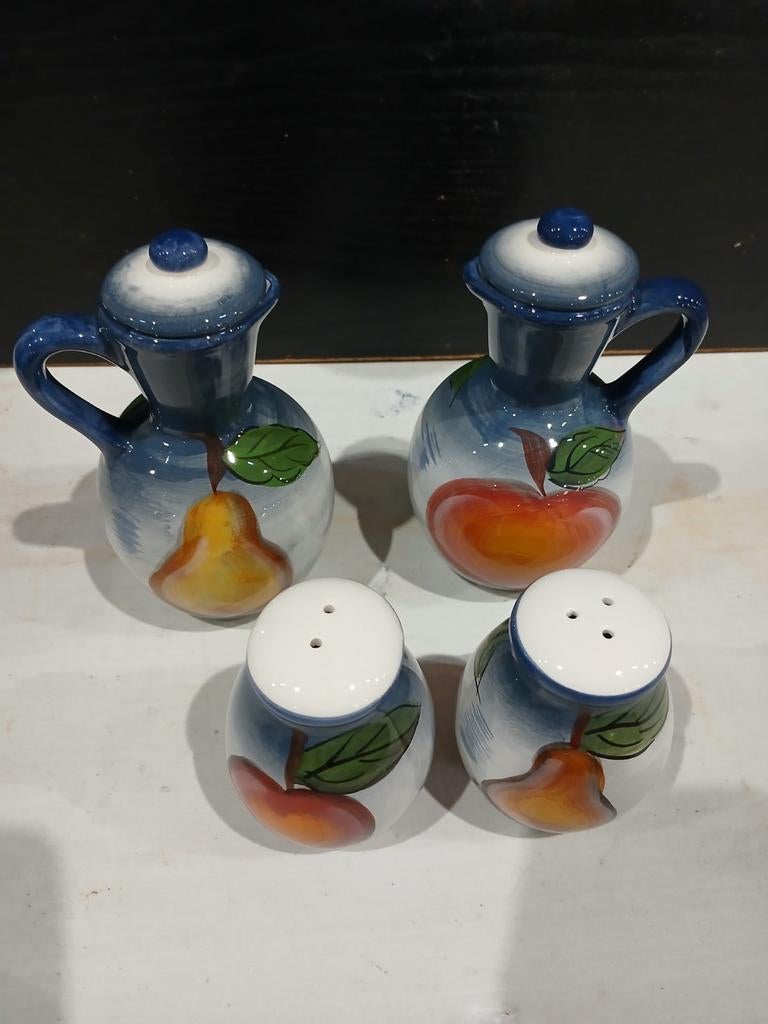 Huile, vinaigre, sel et poivre, Enlèvement ou Envoi