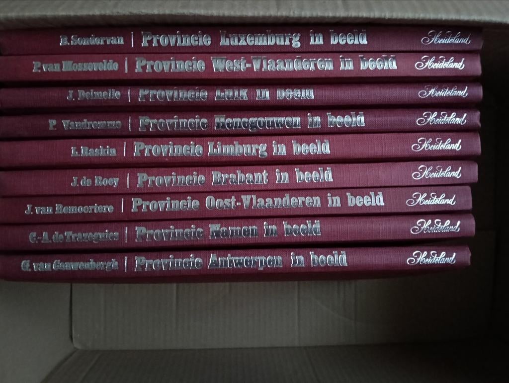 Illustratie boeken provincie 's, Série complète, Enlèvement ou Envoi, Heideland, Général
