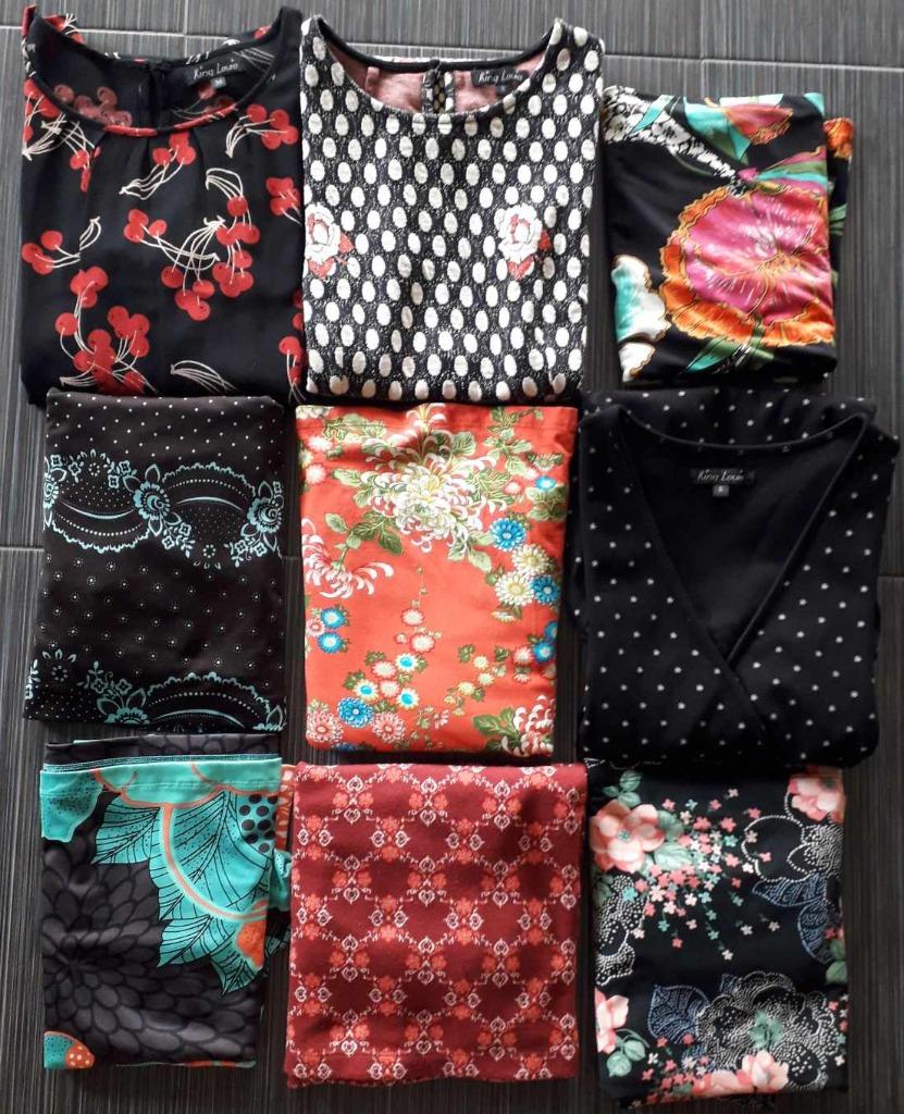 Pakket: 9 supermooie elegante jurkjes King Louie maat S - 36, Overige kleuren, Ophalen of Verzenden, King Louie, Maat 36 (S)
