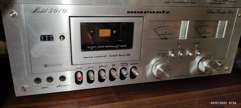 MARANTZ TUNER VINTAGE 2050 L / DECK K7 5O10 / AMPLI1072, TV, Hi-fi & Vidéo, Enlèvement, Utilisé, Analogique