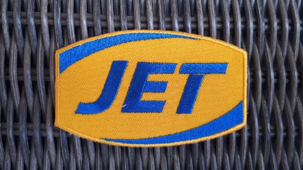 Jet strijk patch embleem - 88 x 55 mm, Ophalen of Verzenden
