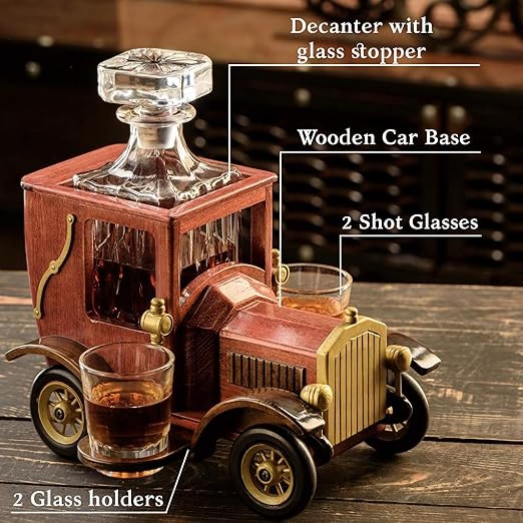Whisky Decanter Set met glazen SNELLE RGATIS LEVERING, Antiek en Kunst, Verzenden