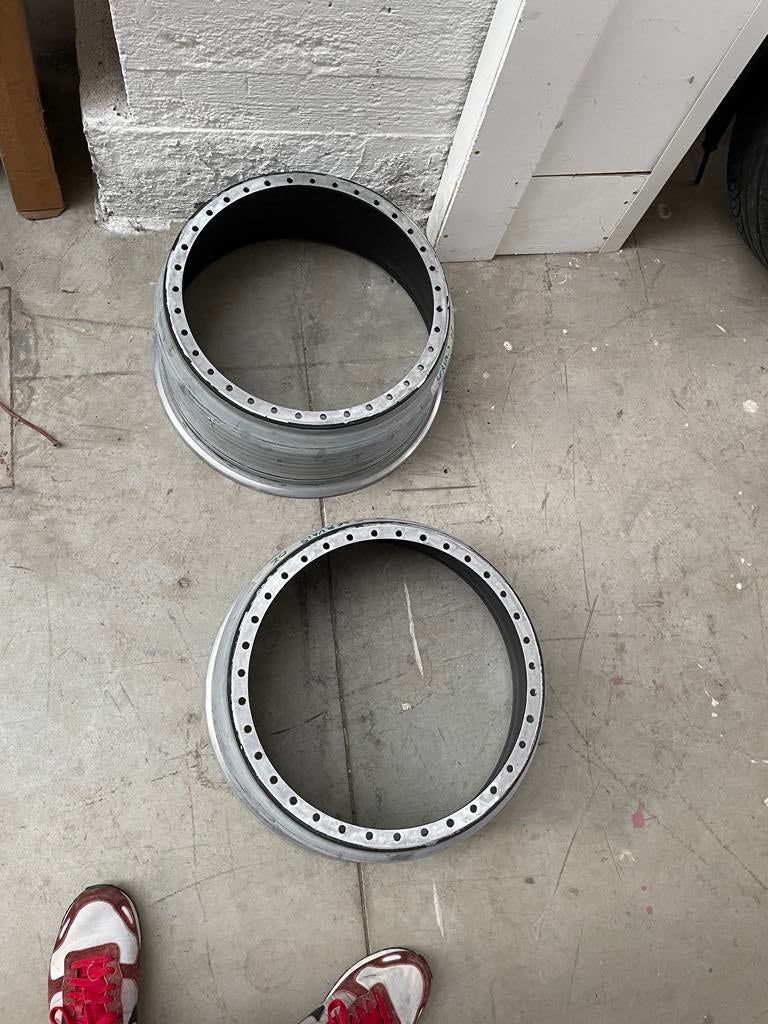 Tunnels ac schnitzer 3 delige velgen bmw e36, Auto-onderdelen, Ophalen, Velg(en)