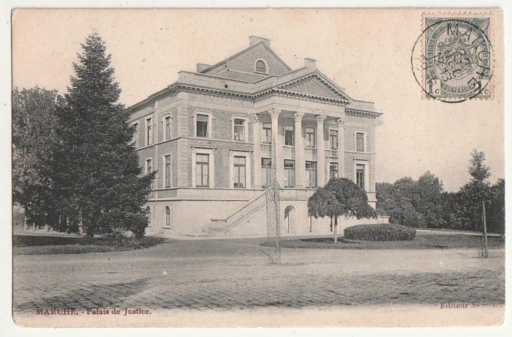 Marche (en Famenne) Palais de Justice, Envoi, Affranchie, Luxembourg