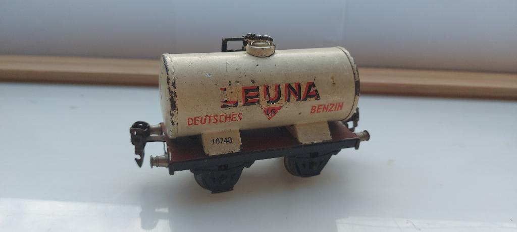 Marklin schaal 0 1674L Tankwagen "LEUNA", Gebruikt, Gelijkstroom of Wisselstroom, Wagon, Ophalen of Verzenden