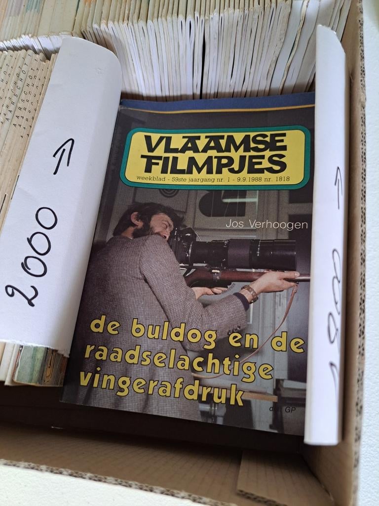 Vlaamse filmpjes, Boeken, Ophalen