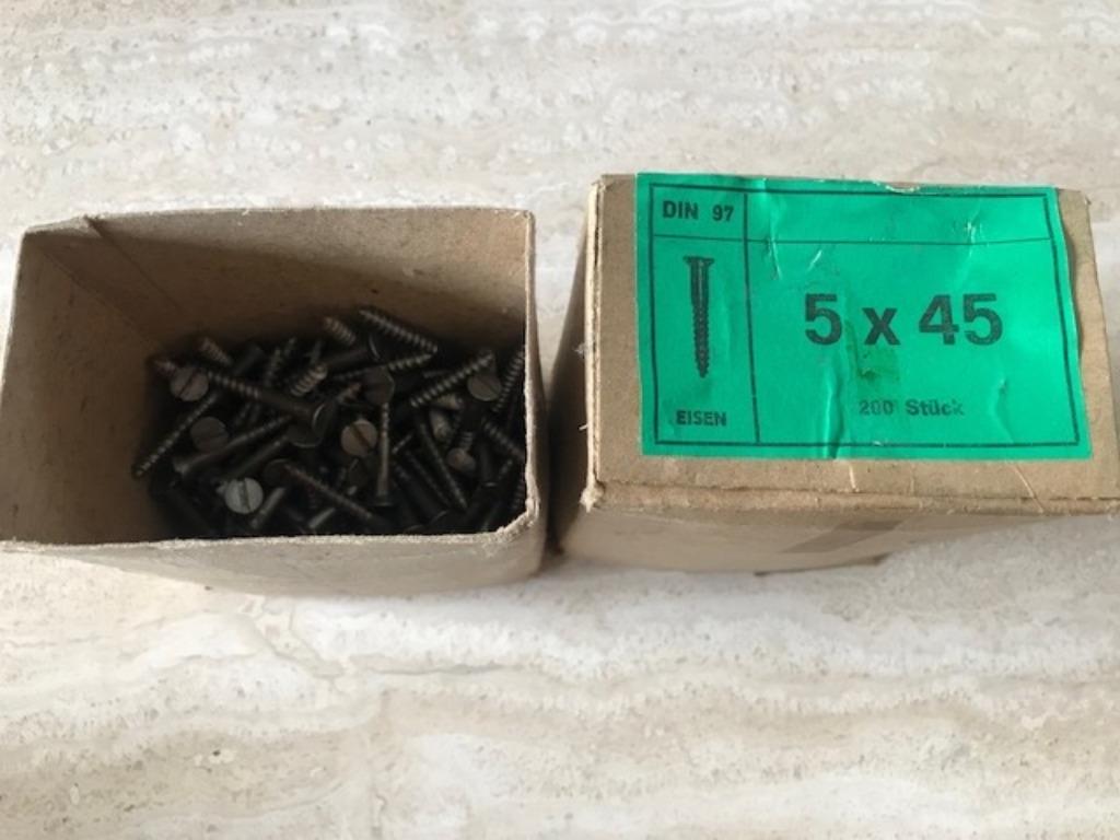 Nieuwe schroeven -  5x45 (nr4467), Doe-het-zelf en Bouw, Ophalen of Verzenden, Nieuw, Minder dan 50 mm, Schroeven
