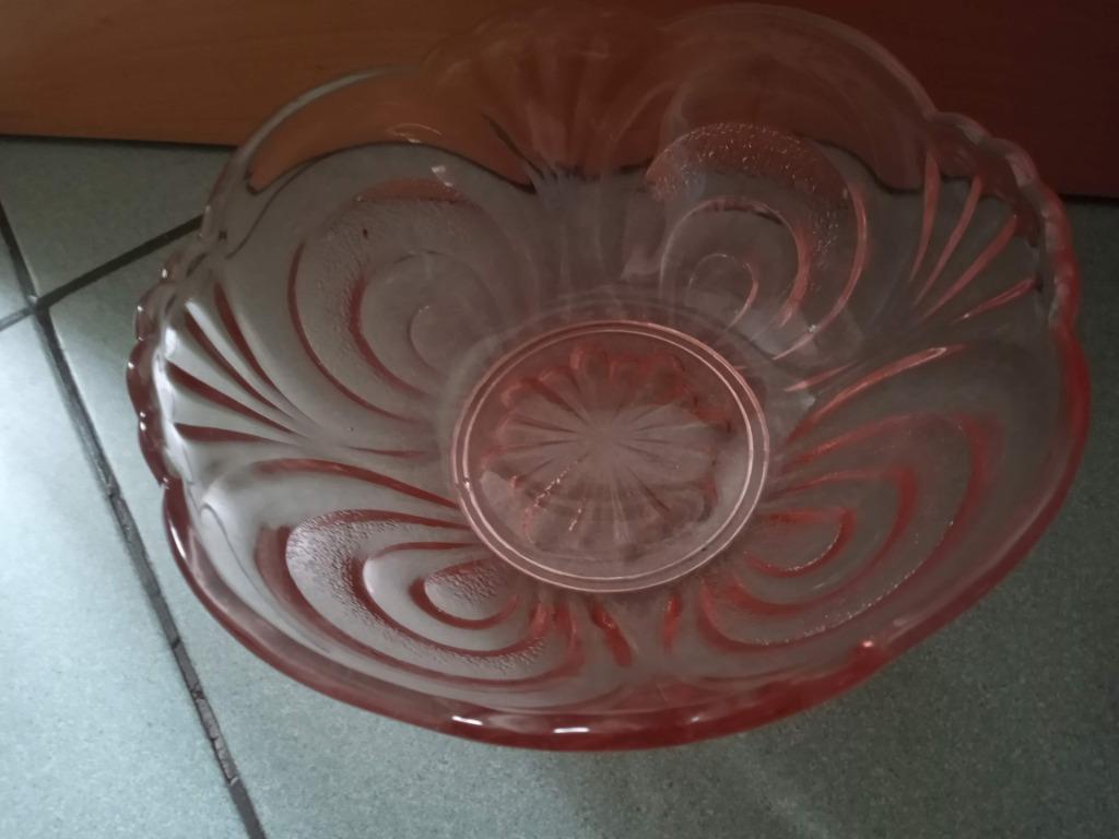 bol en verre rosaline art déco, Ophalen