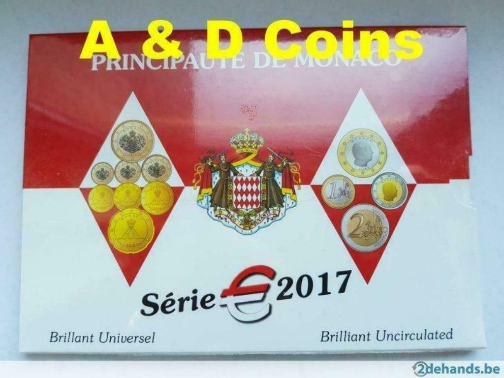 Monaco BU 2017, Ophalen of Verzenden, Monaco, Overige waardes, Setje