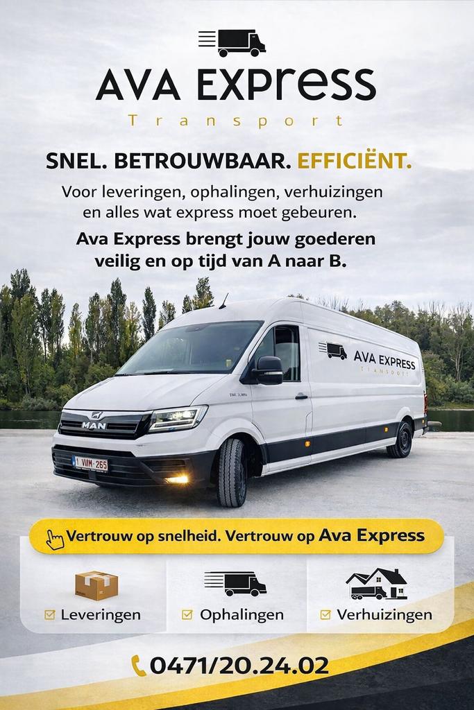 We doen alles typen van transport, Enlèvement ou Envoi
