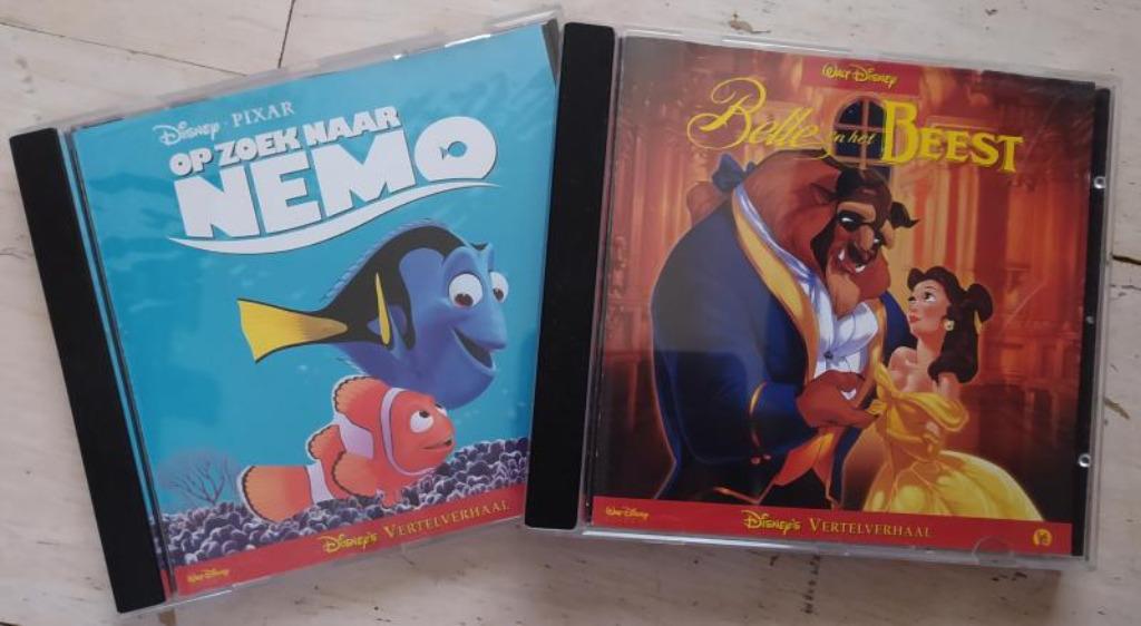 Disney Vertelverhaal Belle en het Beest / Op zoek naar Nemo, Verzamelen, Disney, Ophalen of Verzenden