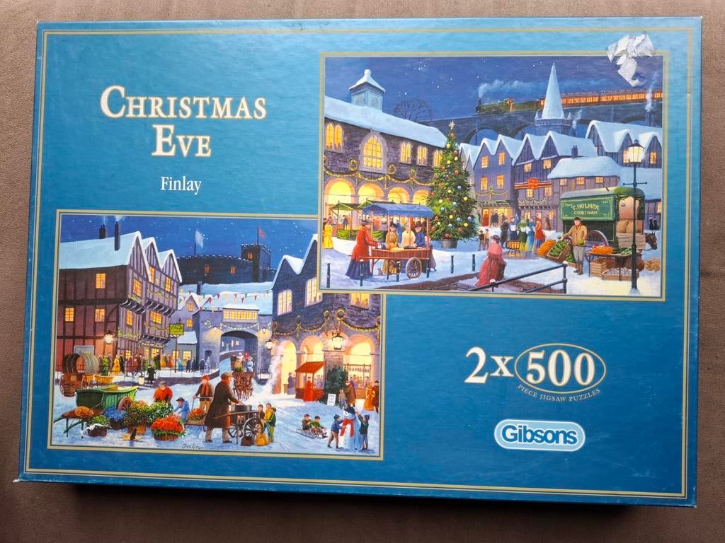 Christmas Eve puzzels - 2 X  500 stuks, Ophalen of Verzenden