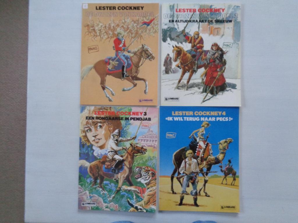 Lester Cockney - album 1-4 - SC 1e dr; 1982/85, Livres, BD, Enlèvement ou Envoi