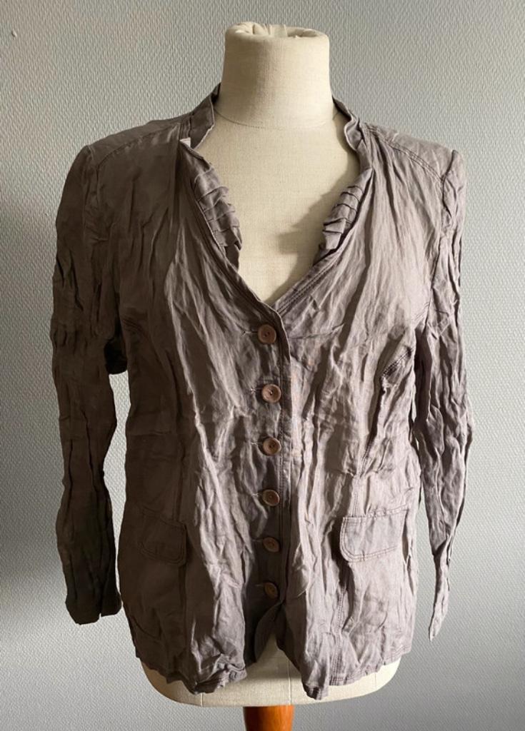 Taupe-kleurige vest Atmos Fashion maat 46, Atmos fashion, Envoi, Comme neuf, Taille 46/48 (XL) ou plus grande