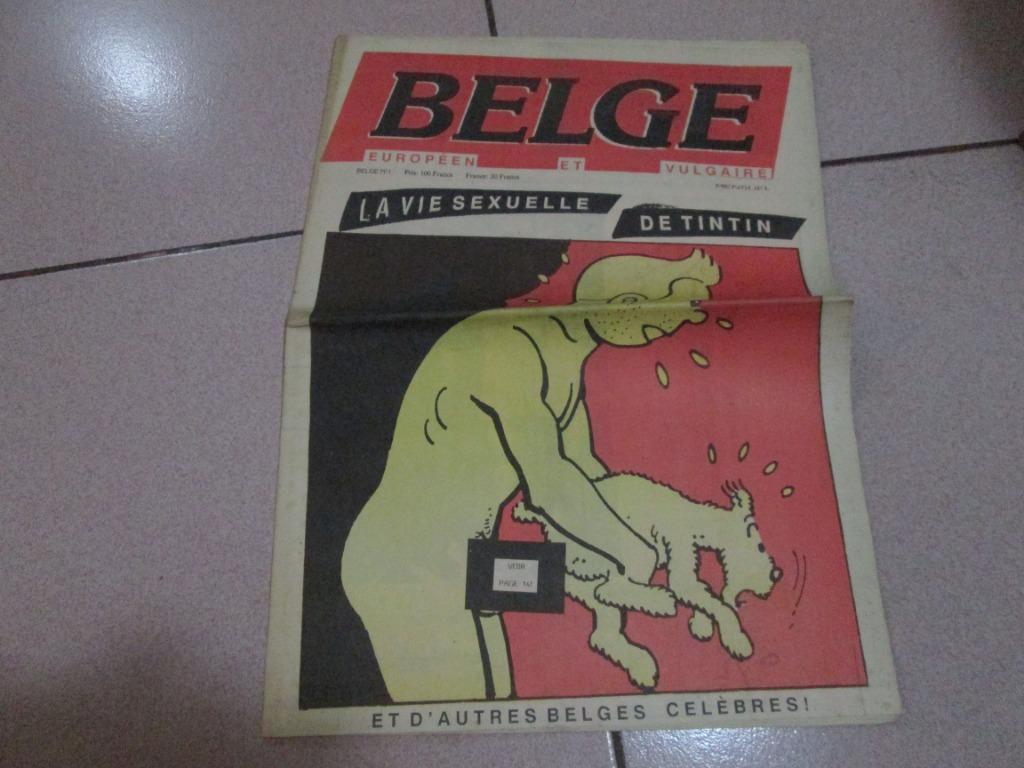 Sex sexe journal belge no1 "la vie sexuelle de Tintin", Ophalen of Verzenden