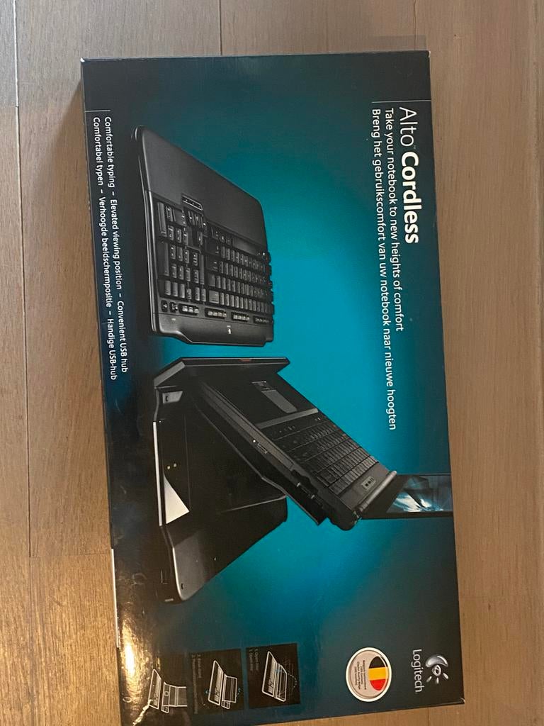 Clavier Logitech Alto Cordless–Support PC+Clavier Sans fil, Ophalen, Zo goed als nieuw