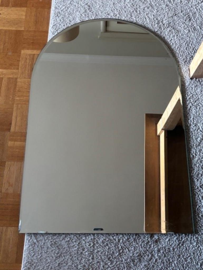 2 wandspiegels facet geslepen, Huis en Inrichting, Woonaccessoires | Spiegels, Ophalen, Gebruikt, Minder dan 100 cm, Overige vormen