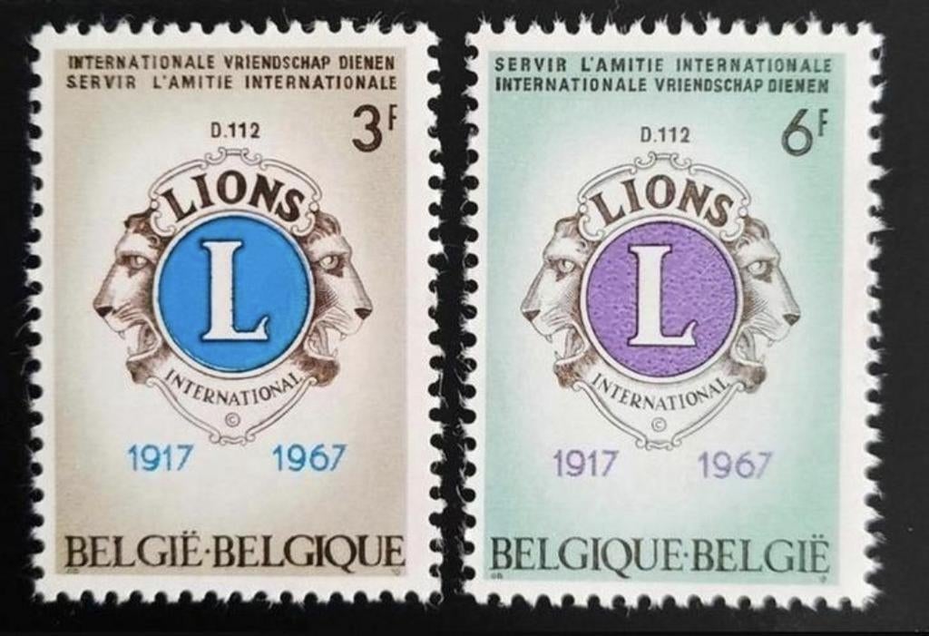 Belgique : COB 1404/05 ** Lions Club 1967., Timbres & Monnaies, Timbres | Europe | Belgique, Sans timbre, Neuf, Enlèvement ou Envoi