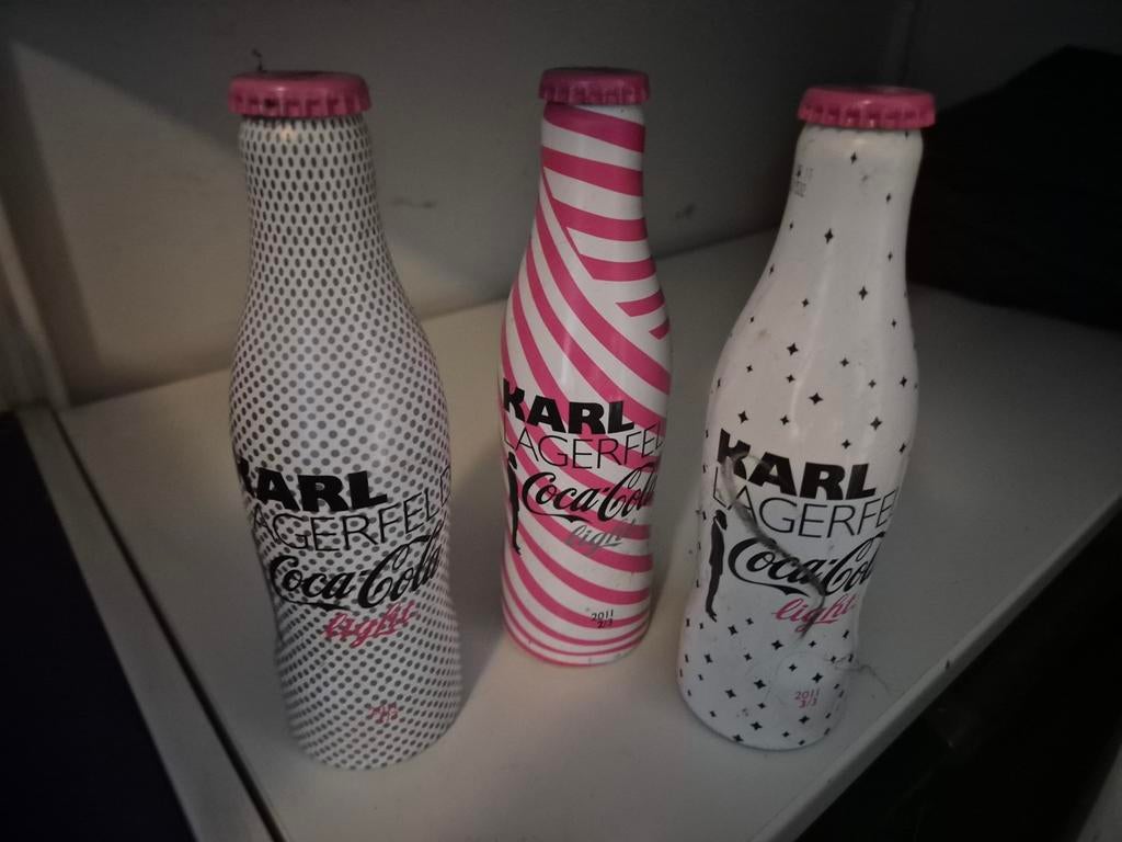 3 Coca-Cola flesjes karl lagerfeld, Ophalen of Verzenden