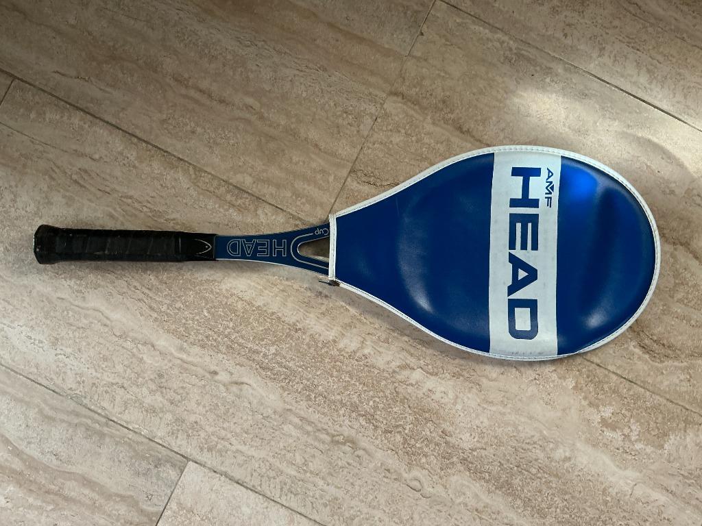 Vintage tennisracket Head Arthure Asche nieuw, Ophalen, Zo goed als nieuw, Racket, Head