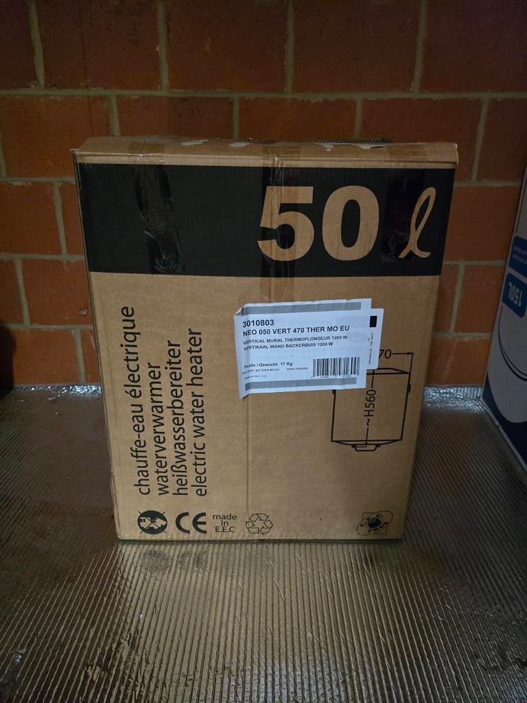 Chauffe-eau électrique 50L, Chauffe-eau, Enlèvement, 20 à 100 litres, Utilisé