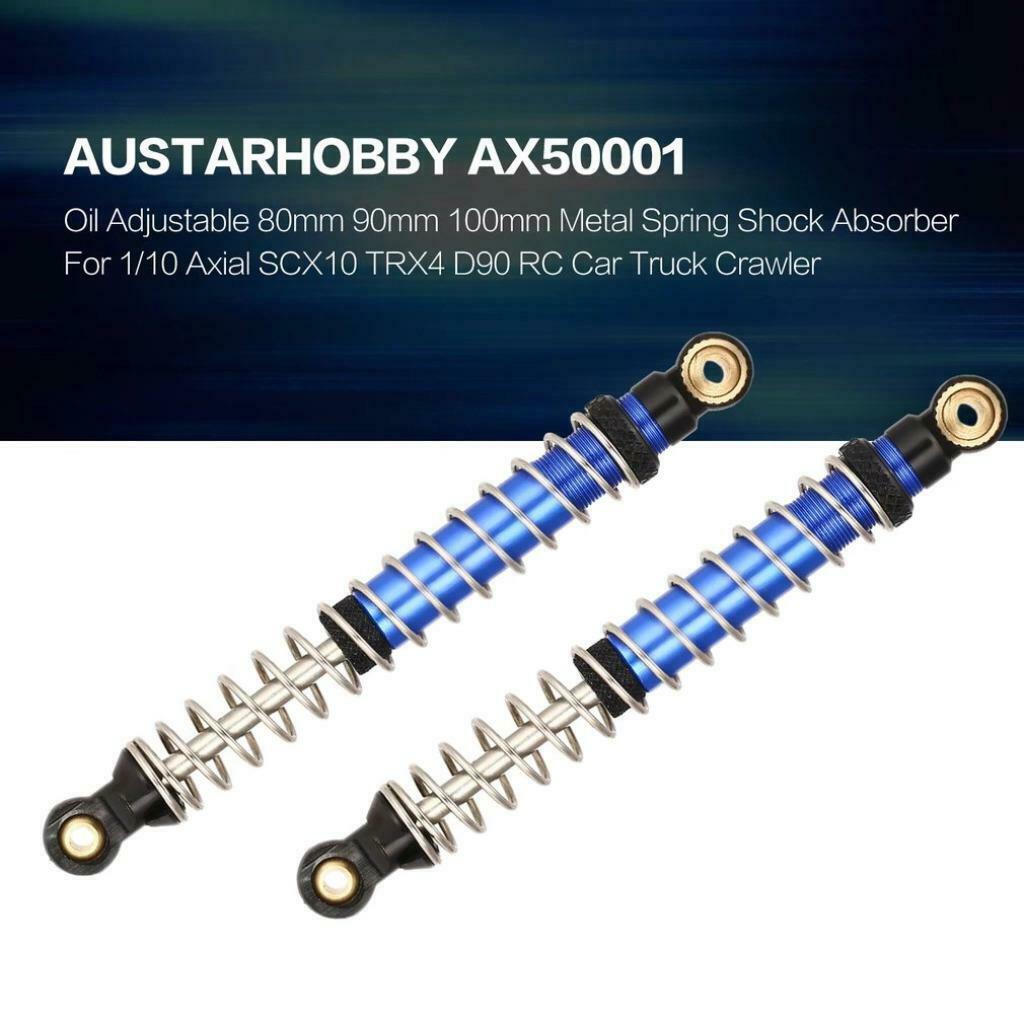 2 Amortisseurs Austar en metal pour Crawler Axial 1/10 100 m, Neuf, Échelle 1:10, Enlèvement ou Envoi, Voiture off road