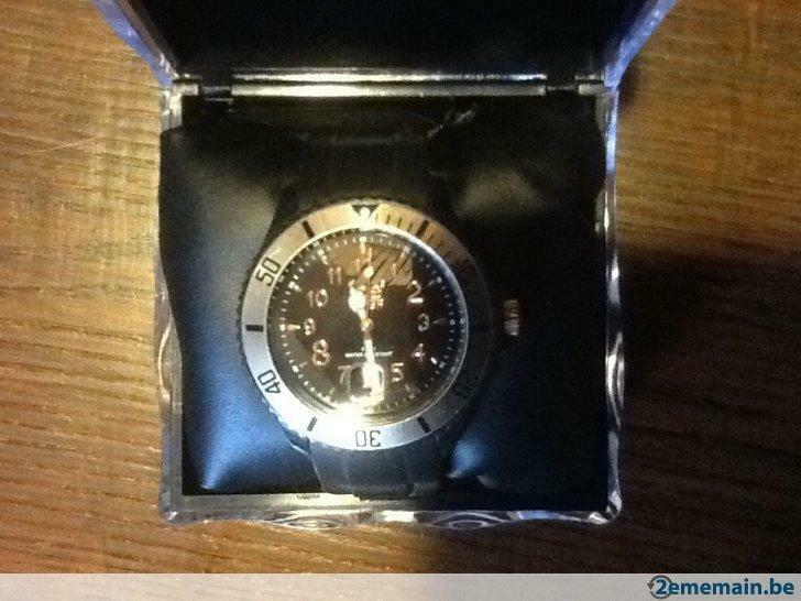 Montre Ice Watch noir, Ophalen of Verzenden, Gebruikt, Overige materialen, Overige merken