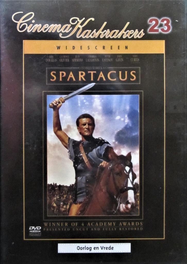 DVD ACTIE/GESCHIEDENIS- SPARTACUS (KIRK DOUGLAS), Tous les âges, Enlèvement ou Envoi, Comme neuf, Autres genres