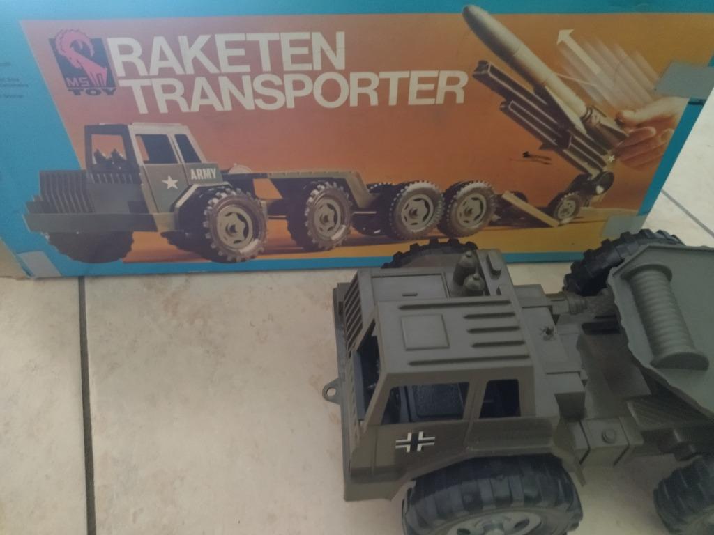 Vintage speelgoed leger camion, Kinderen en Baby's, Ophalen of Verzenden, Gebruikt