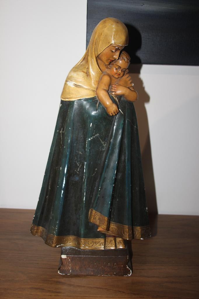 G. Marton - "Madonna" 1920-1930 Plâtre (+/-48 cm), Envoi