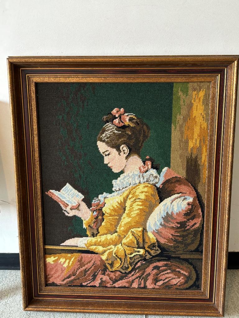Handgeweven schilderij, Ophalen