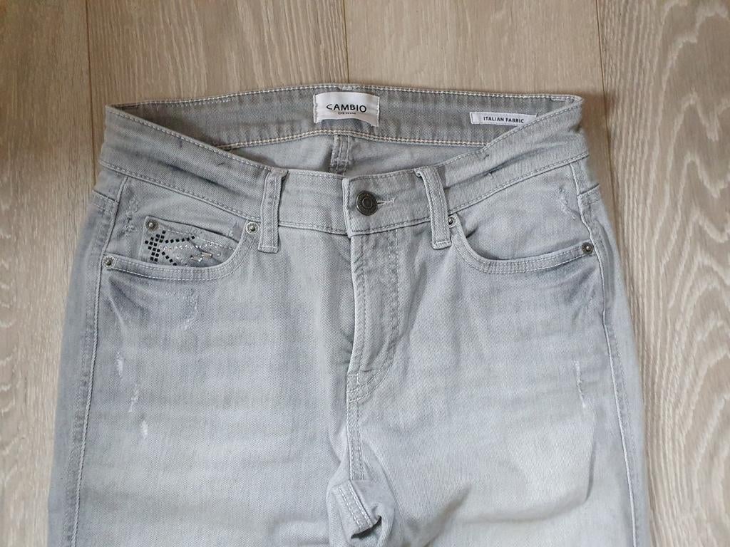 Grijze jeansbroek Cambio maat 36, Kleding | Dames, Cambio, Nieuw, Ophalen of Verzenden, W28 - W29 (confectie 36)