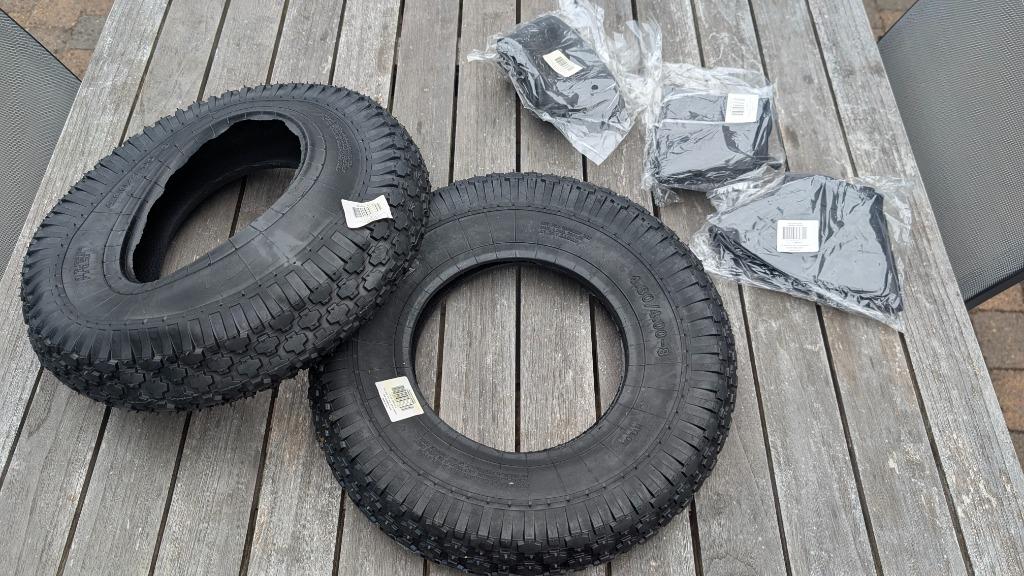banden 4.80/4.00-8 (nieuw) voor kruiwagen go-kart, Ophalen, Nieuw