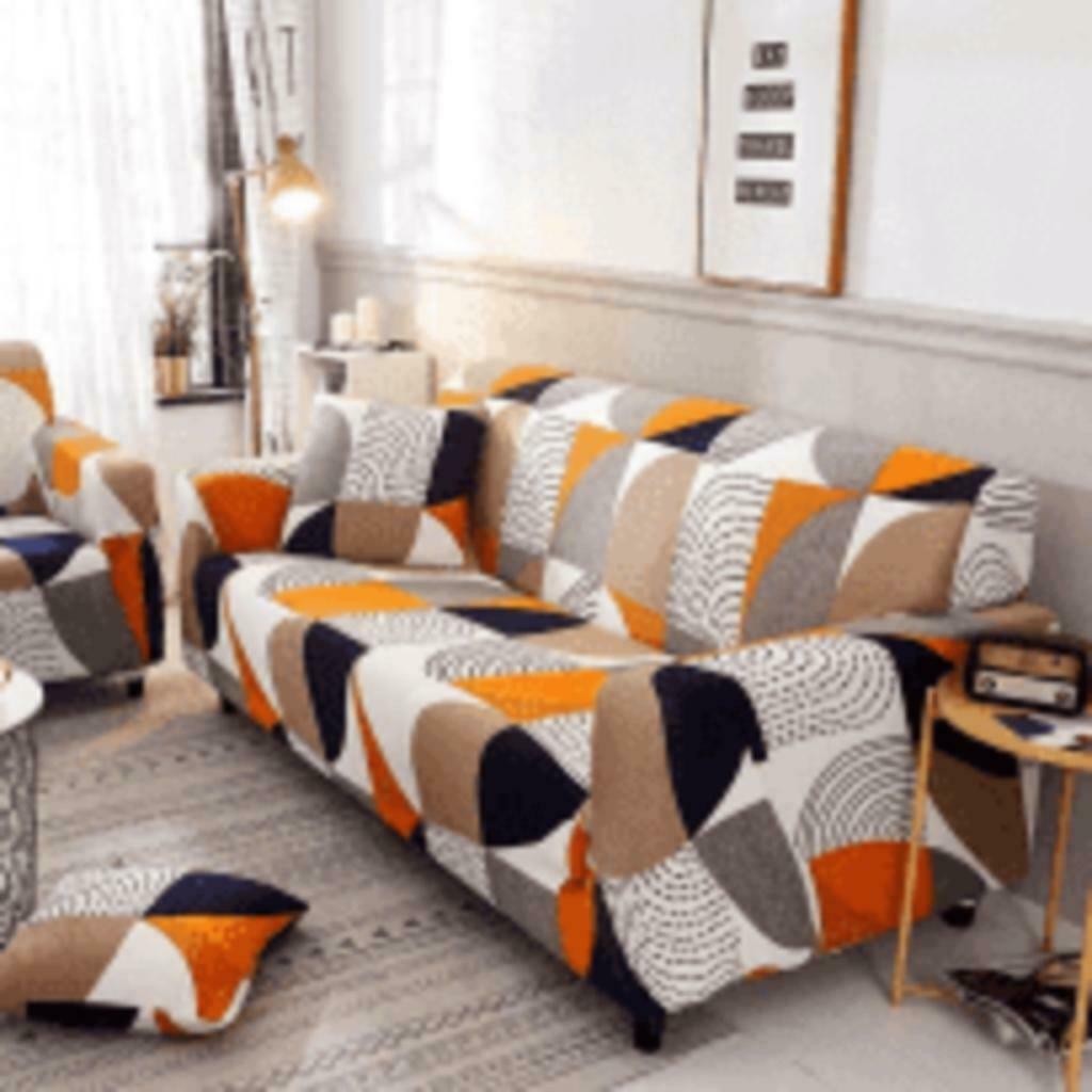 Housse extensible de fauteuil pour canapé deux places, Neuf, Tissus, Enlèvement ou Envoi, Banc droit