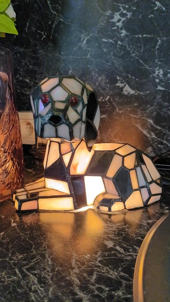 Tiffany art-deco hond in zeer mooie staat., Ophalen
