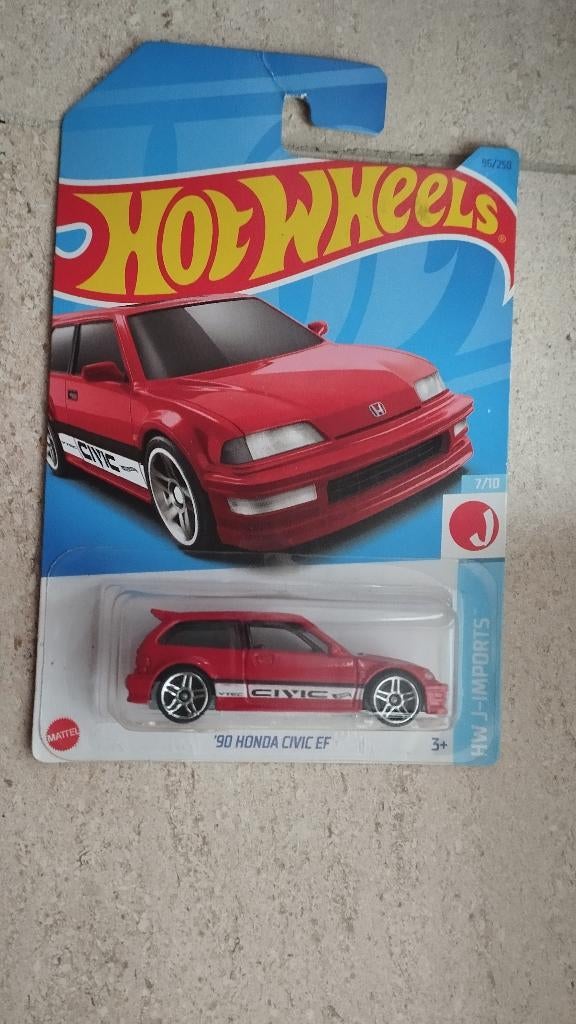 Hot wheels '90 Honda Civic EF J-Imports 96/250, Ophalen of Verzenden, Nieuw