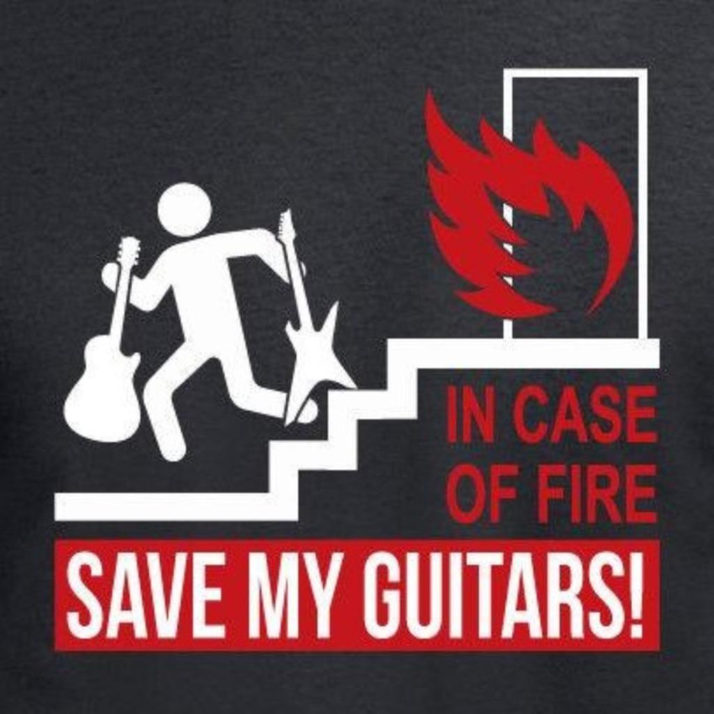 T-shirt SAVE MY GUITARS - Taille XL - NEUF dans emballage!, Enlèvement ou Envoi, Neuf, Taille 56/58 (XL), Noir