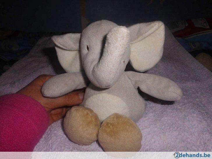 knuffel nicotoy olifant, Ophalen of Verzenden, Gebruikt, Olifant